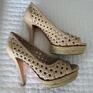BCBG Woven Heels